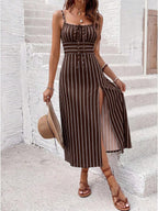 Vestido Camiseta Brisa da Ilha com Amarração e Fenda — fotografia 43 | Mar & Pérola