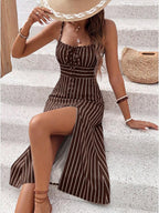 Vestido Camiseta Brisa da Ilha com Amarração e Fenda — fotografia 44 | Mar & Pérola