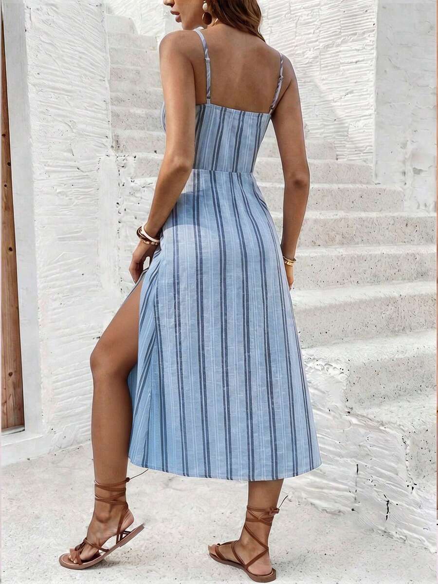 Vestido Camiseta Brisa da Ilha com Amarração e Fenda — fotografia 54 | Mar & Pérola