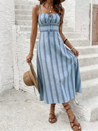 Vestido Camiseta Brisa da Ilha com Amarração e Fenda — fotografia 56 | Mar & Pérola