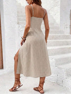 Vestido Camiseta Brisa da Ilha com Amarração e Fenda — fotografia 66 | Mar & Pérola