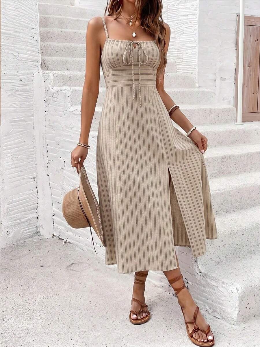 Vestido Camiseta Brisa da Ilha com Amarração e Fenda — fotografia 67 | Mar & Pérola