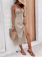 Vestido Camiseta Brisa da Ilha com Amarração e Fenda — fotografia 68 | Mar & Pérola
