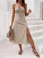 Vestido Camiseta Brisa da Ilha com Amarração e Fenda — fotografia 69 | Mar & Pérola