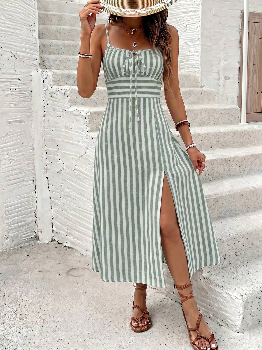 Vestido Camiseta Brisa da Ilha com Amarração e Fenda — fotografia 89 | Mar & Pérola
