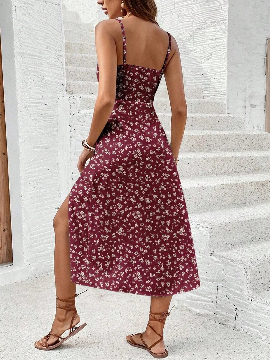 Vestido Camiseta Brisa da Ilha com Amarração e Fenda — fotografia 91 | Mar & Pérola