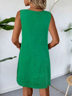 Vestido Curto Boho de Algodão Enseada Boho com Bordado — fotografia 7 | Mar & Pérola