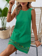Vestido Curto Boho de Algodão Enseada Boho com Bordado — fotografia 11 | Mar & Pérola