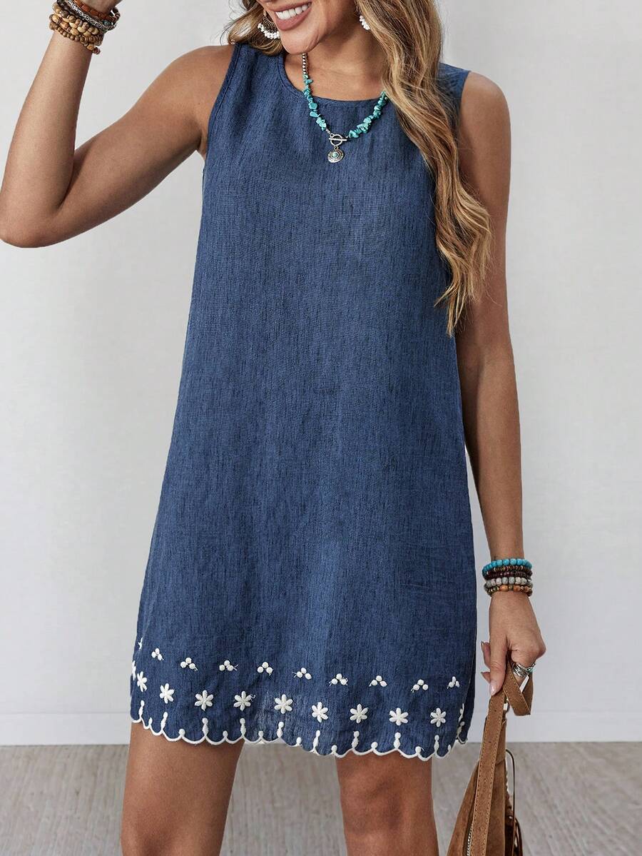 Vestido Curto Boho de Algodão Enseada Boho com Bordado — fotografia 42 | Mar & Pérola