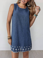 Vestido Curto Boho de Algodão Enseada Boho com Bordado — fotografia 43 | Mar & Pérola