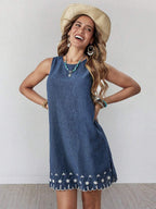 Vestido Curto Boho de Algodão Enseada Boho com Bordado — fotografia 45 | Mar & Pérola