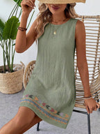 Vestido Curto Boho de Algodão Enseada Boho com Bordado — fotografia 52 | Mar & Pérola