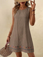 Vestido Curto Boho de Algodão Enseada Boho com Bordado — fotografia 61 | Mar & Pérola