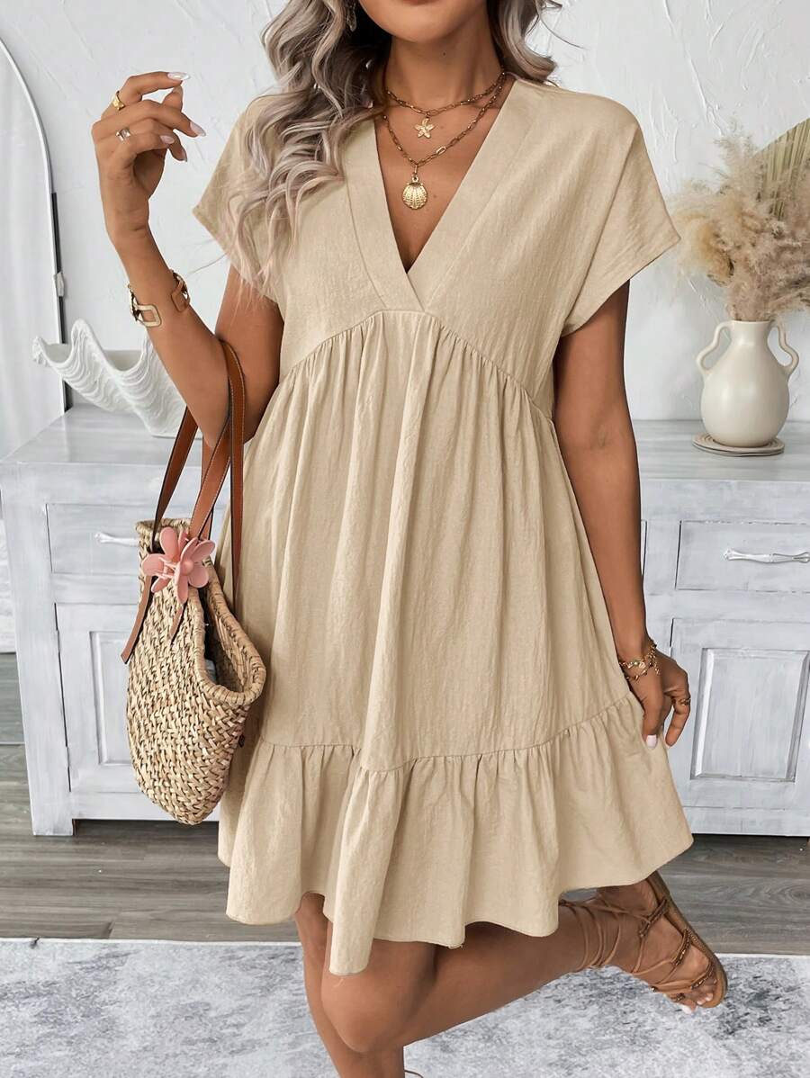 Vestido Curto Boho Orla Boho com Babado e Detalhe em Pompom — fotografia 7 | Mar & Pérola