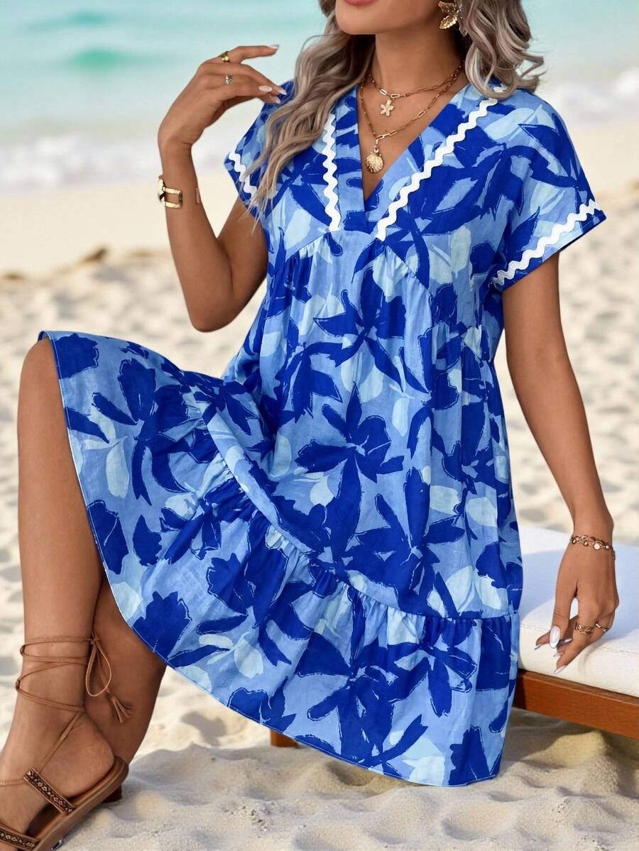 Vestido Curto Boho Orla Boho com Babado e Detalhe em Pompom — fotografia 30 | Mar & Pérola