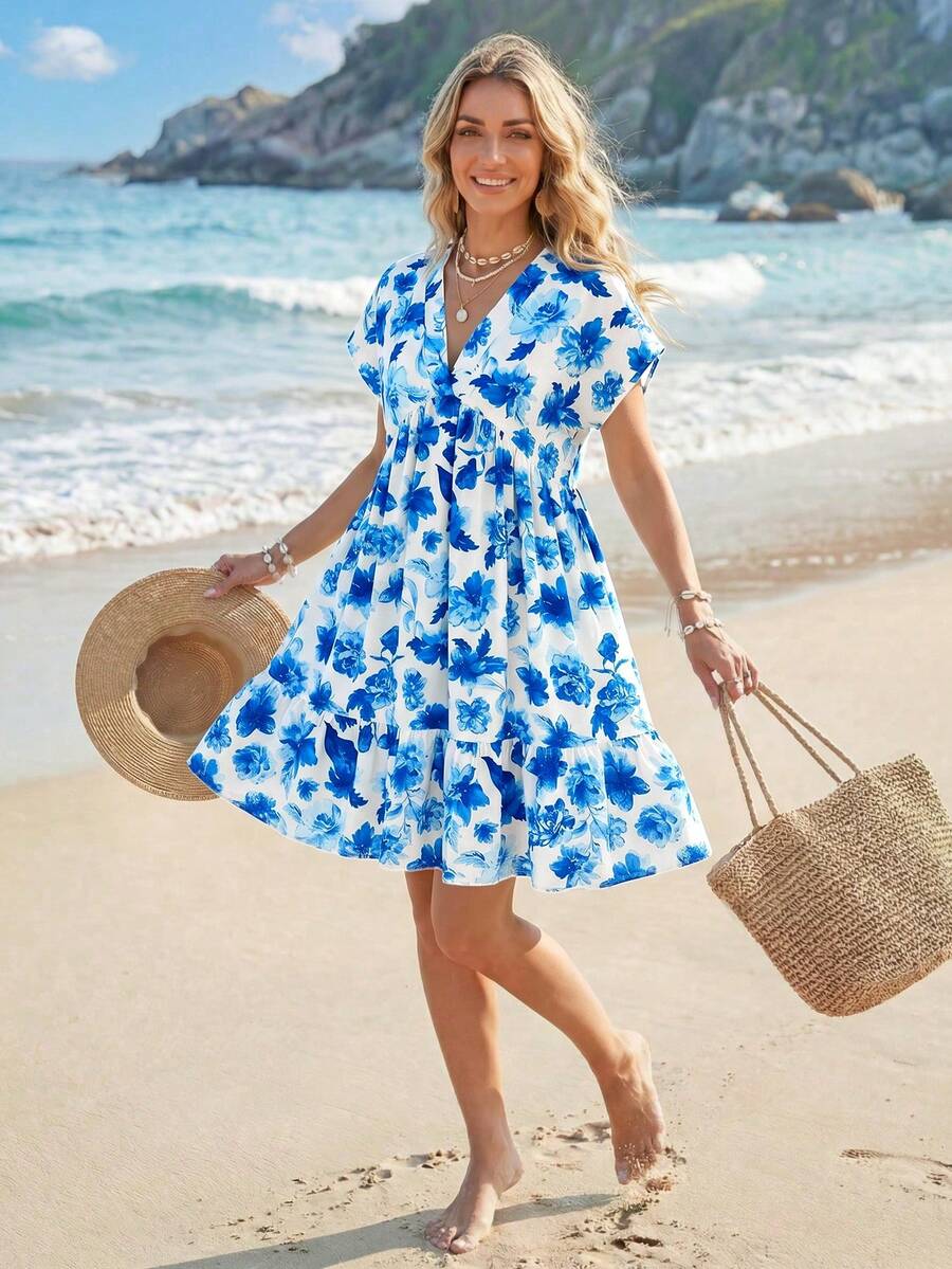 Vestido Curto Boho Orla Boho com Babado e Detalhe em Pompom — fotografia 33 | Mar & Pérola