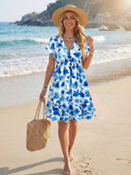 Vestido Curto Boho Orla Boho com Babado e Detalhe em Pompom — fotografia 36 | Mar & Pérola