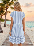 Vestido Curto Boho Orla Boho com Babado e Detalhe em Pompom — fotografia 50 | Mar & Pérola