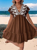 Vestido Curto Boho Orla Boho com Babado e Detalhe em Pompom — fotografia 55 | Mar & Pérola