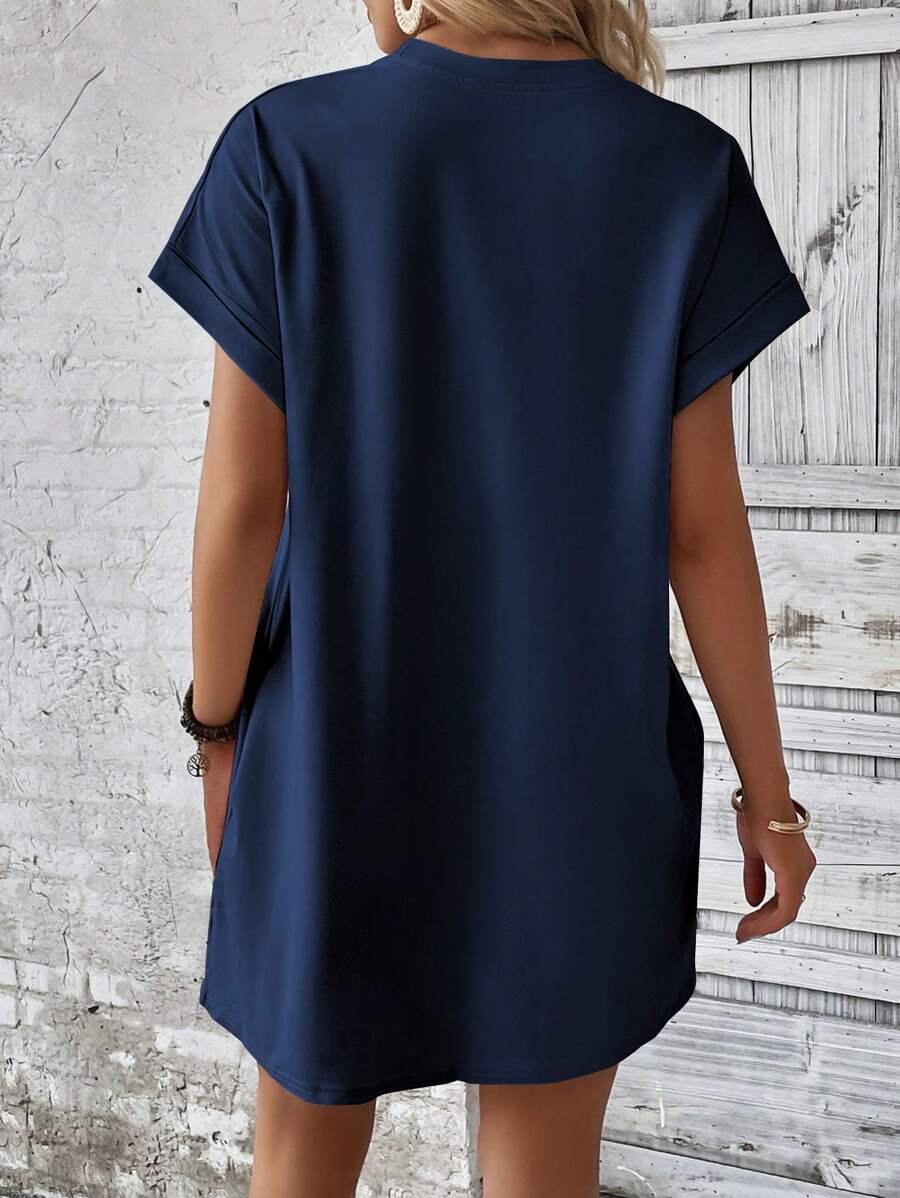 Vestido Curto Camiseta Brisa da Ilha com Bolsos e Manga Morcego — fotografia 101 | Mar & Pérola