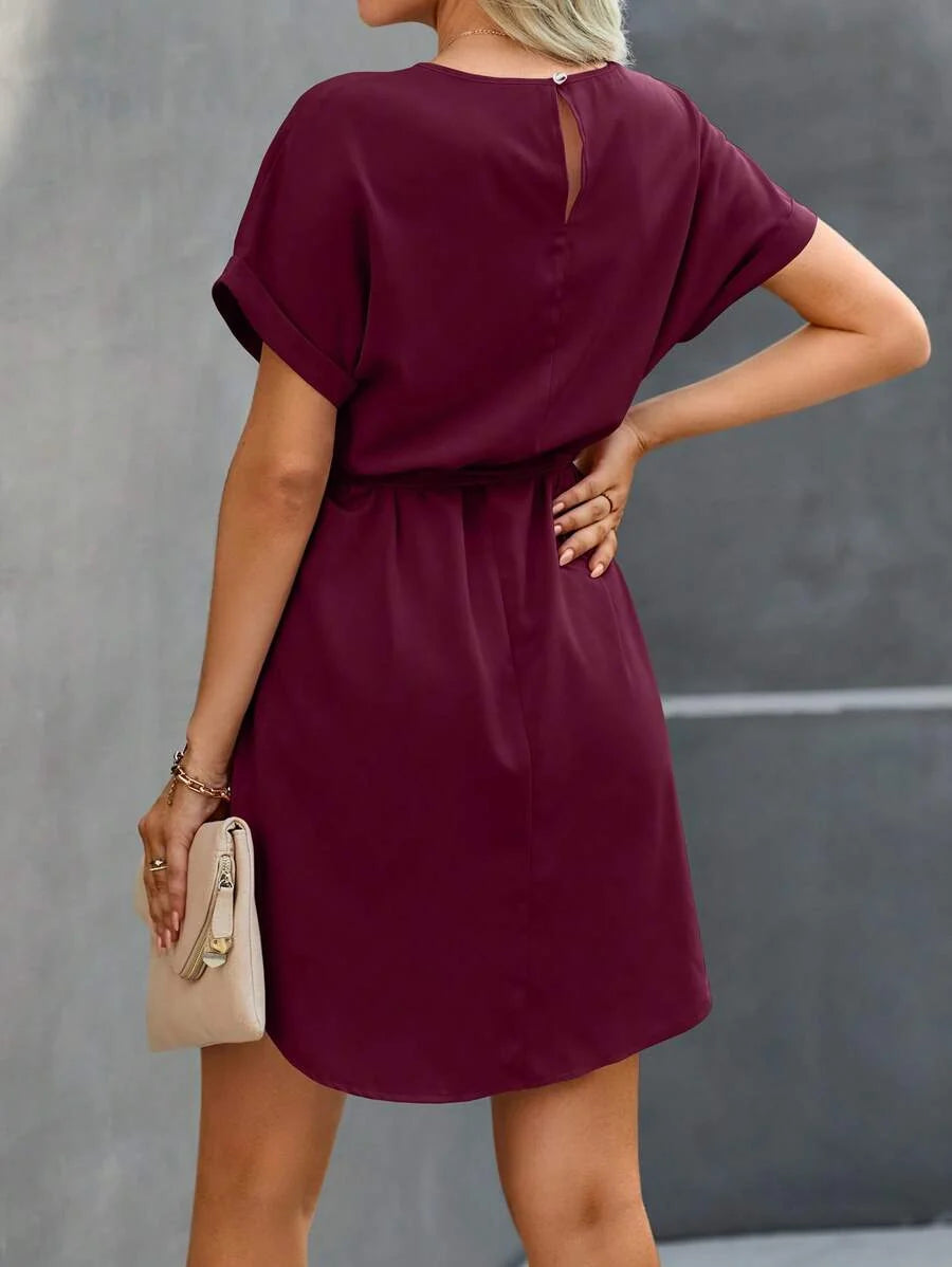 Vestido Curto Túnica Sol da Enseada com Cinto e Bolsos — fotografia 17 | Mar & Pérola