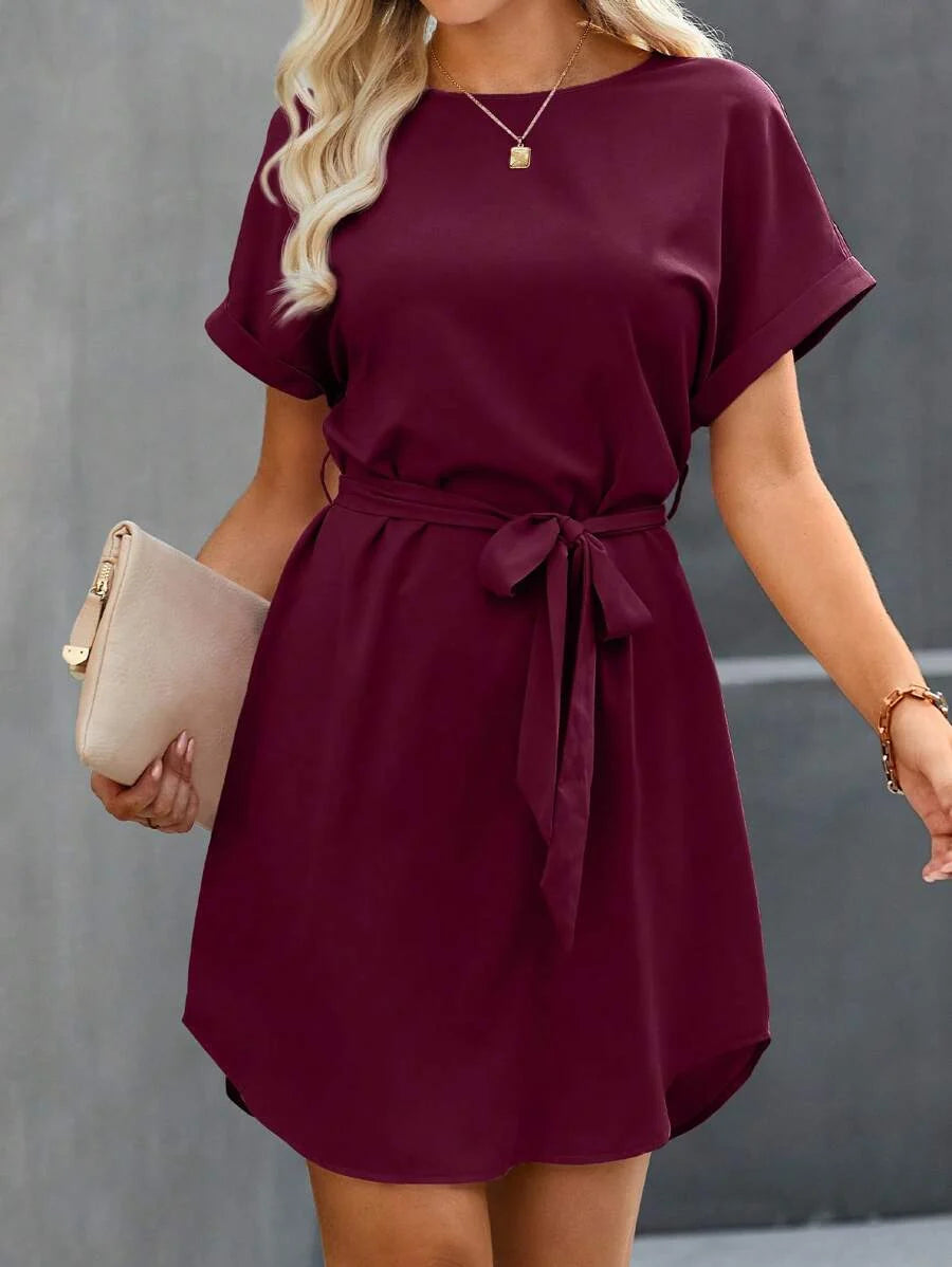 Vestido Curto Túnica Sol da Enseada com Cinto e Bolsos — fotografia 19 | Mar & Pérola