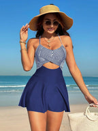 Vestido de Praia Listrado Linhas do Mar — fotografia 5 | Mar & Pérola