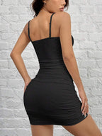 Vestido Halter de Malha Maré Serena em Cor Sólida — fotografia 7 | Mar & Pérola