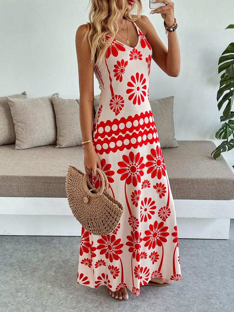 Vestido Longo Boho de Alças Finas Brisa Boho com Bainha Assimétrica — fotografia 18 | Mar & Pérola