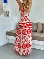 Vestido Longo Boho de Alças Finas Brisa Boho com Bainha Assimétrica — fotografia 19 | Mar & Pérola