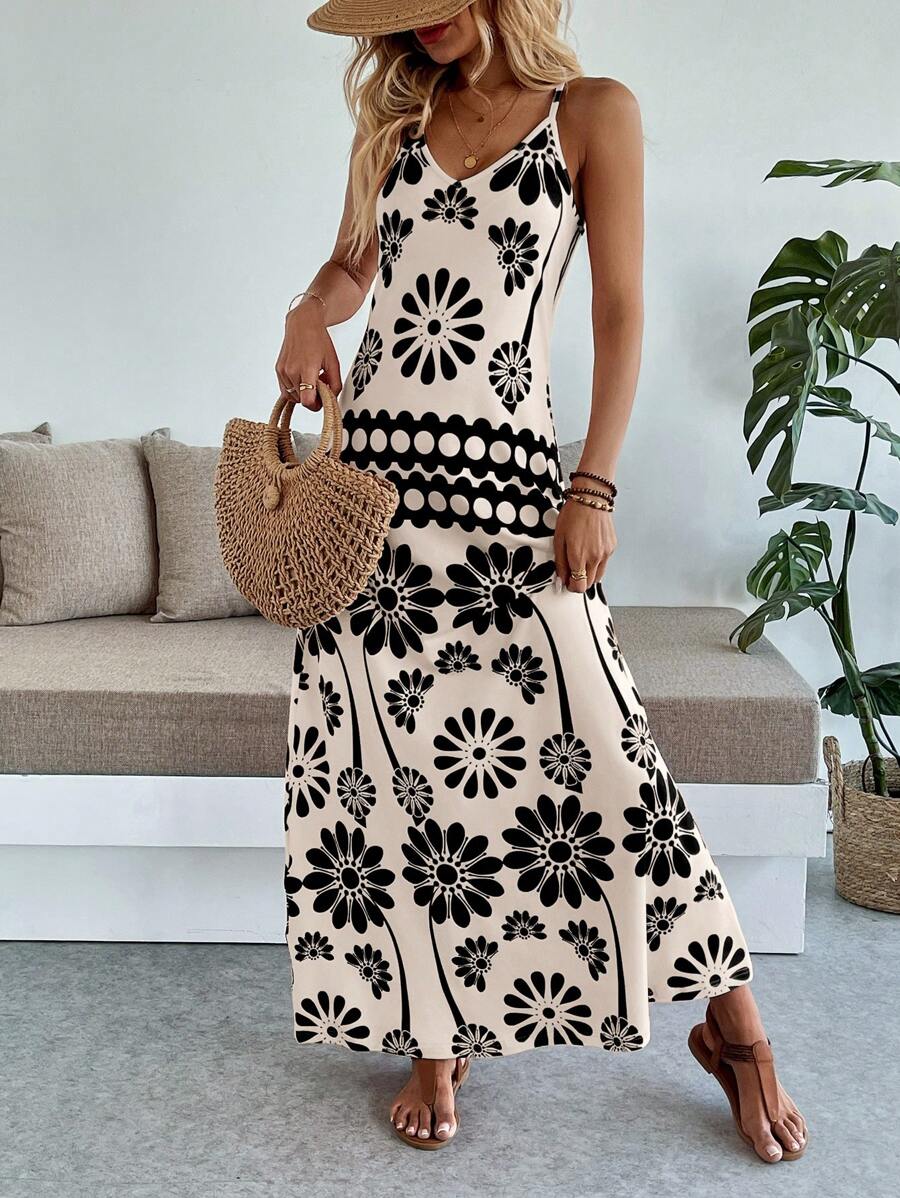 Vestido Longo Boho de Alças Finas Brisa Boho com Bainha Assimétrica — fotografia 37 | Mar & Pérola