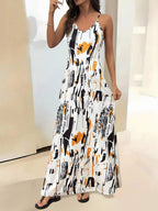 Vestido Longo Boho de Alças Finas Brisa Boho com Bainha Assimétrica — fotografia 48 | Mar & Pérola