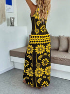 Vestido Longo Boho de Alças Finas Brisa Boho com Bainha Assimétrica — fotografia 62 | Mar & Pérola