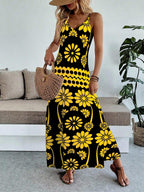 Vestido Longo Boho de Alças Finas Brisa Boho com Bainha Assimétrica — fotografia 64 | Mar & Pérola