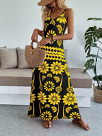 Vestido Longo Boho de Alças Finas Brisa Boho com Bainha Assimétrica — fotografia 65 | Mar & Pérola