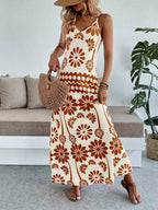 Vestido Longo Boho de Alças Finas Brisa Boho com Bainha Assimétrica — fotografia 71 | Mar & Pérola