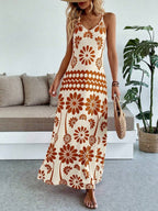 Vestido Longo Boho de Alças Finas Brisa Boho com Bainha Assimétrica — fotografia 72 | Mar & Pérola