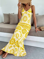 Vestido Longo Boho de Alças Finas Brisa Boho com Bainha Assimétrica — fotografia 78 | Mar & Pérola