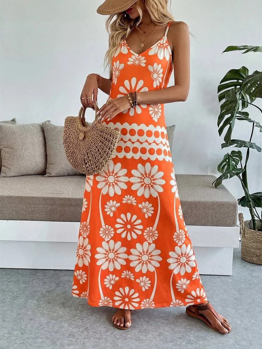 Vestido Longo Boho de Alças Finas Brisa Boho com Bainha Assimétrica — fotografia 84 | Mar & Pérola