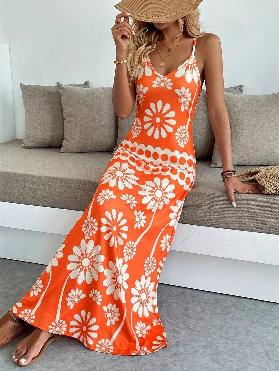 Vestido Longo Boho de Alças Finas Brisa Boho com Bainha Assimétrica — fotografia 85 | Mar & Pérola