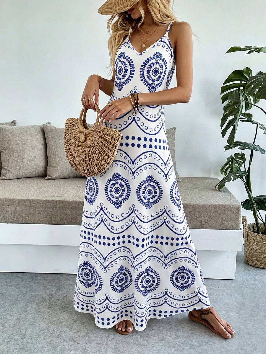 Vestido Longo Boho de Alças Finas Brisa Boho com Bainha Assimétrica — fotografia 92 | Mar & Pérola