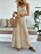 Vestido Longo Boho de Alças Finas Brisa Boho com Bainha Assimétrica — fotografia 96 | Mar & Pérola