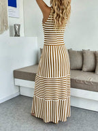 Vestido Longo Boho de Alças Finas Brisa Boho com Bainha Assimétrica — fotografia 97 | Mar & Pérola