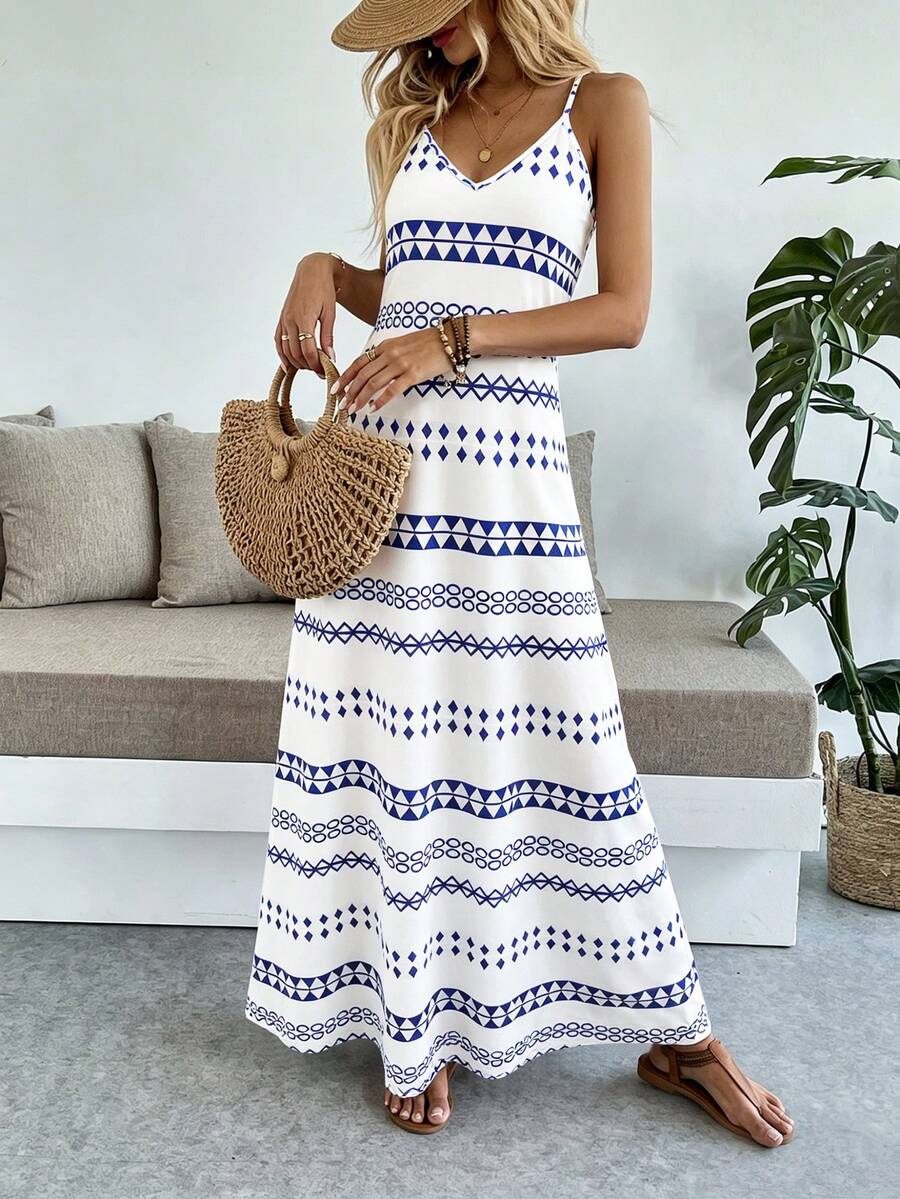 Vestido Longo Boho de Alças Finas Brisa Boho com Bainha Assimétrica — fotografia 106 | Mar & Pérola