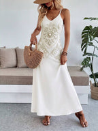 Vestido Longo Boho de Alças Finas Brisa Boho com Bainha Assimétrica — fotografia 108 | Mar & Pérola