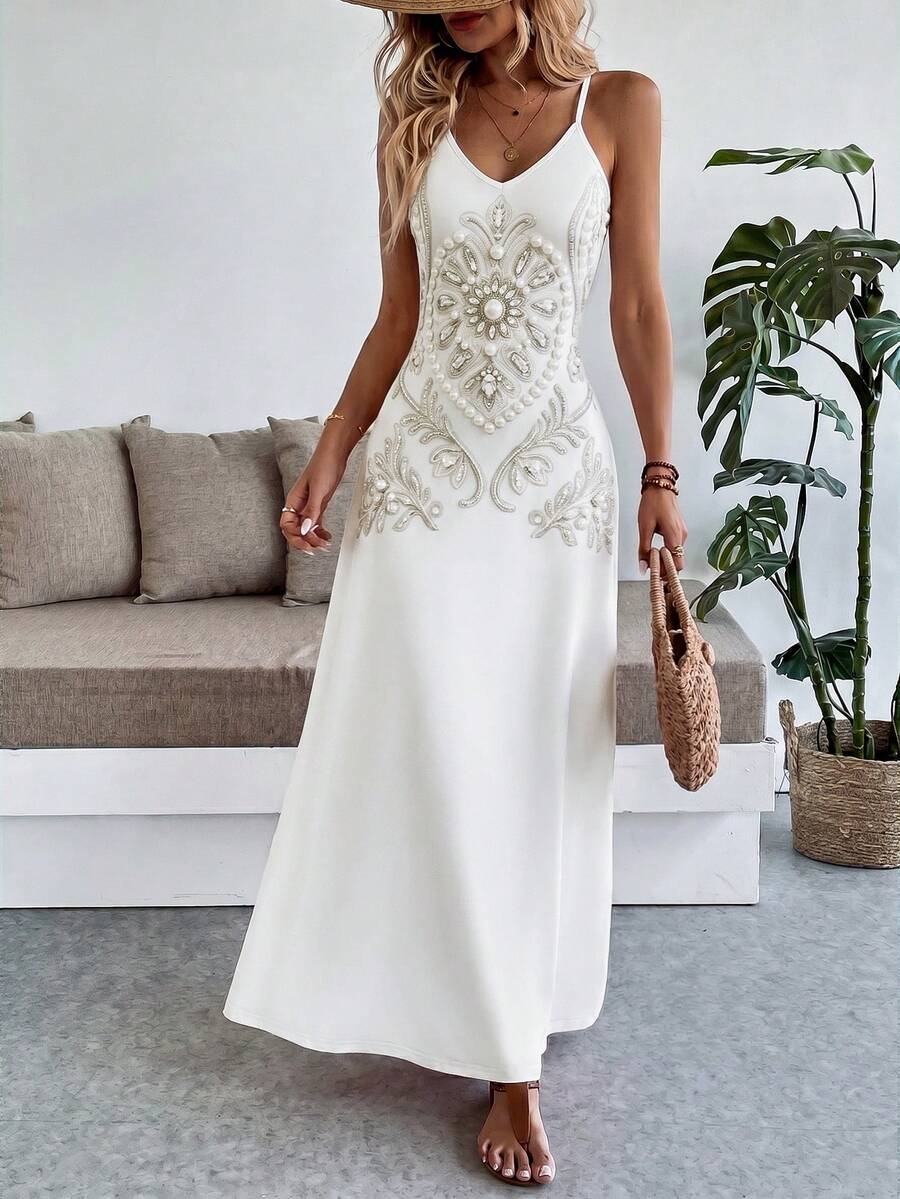 Vestido Longo Boho de Alças Finas Brisa Boho com Bainha Assimétrica — fotografia 113 | Mar & Pérola