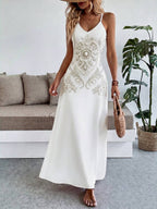 Vestido Longo Boho de Alças Finas Brisa Boho com Bainha Assimétrica — fotografia 113 | Mar & Pérola