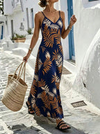 Vestido Longo Boho de Alças Finas Brisa Boho com Bainha Assimétrica — fotografia 119 | Mar & Pérola