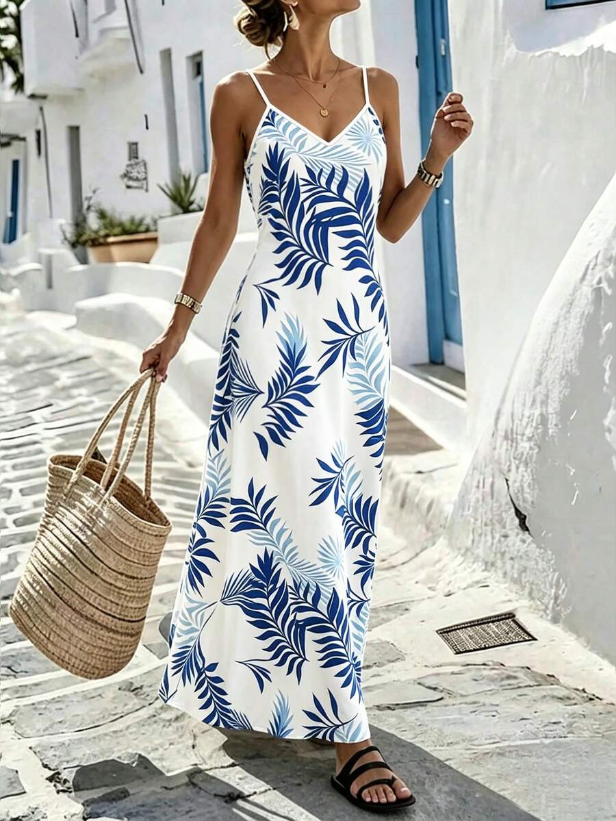 Vestido Longo Boho de Alças Finas Brisa Boho com Bainha Assimétrica — fotografia 124 | Mar & Pérola