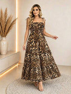 Vestido Longo Boho de Alças Orla Boho com Franzido em Camadas — fotografia 38 | Mar & Pérola